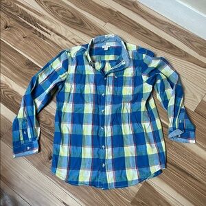 Cat & Jack plaid button down long sleeve
